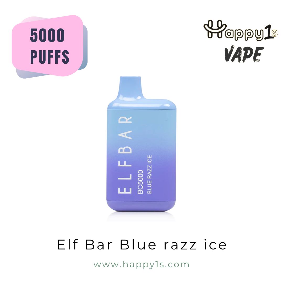 ELF BAR BC5000 - Elf Bar Blue razz ice – Happy1s Smoke Shop