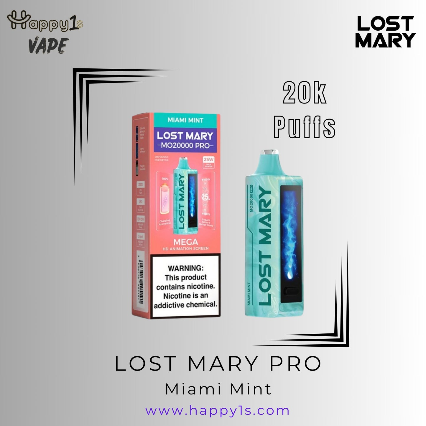 LOST MARY MT15000 TURBO - MIAMI MINT