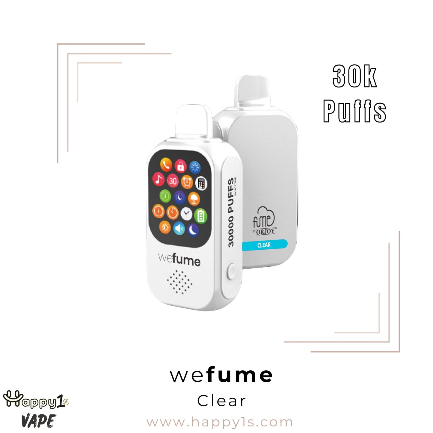 weFume 30,000 Puffs - Clear