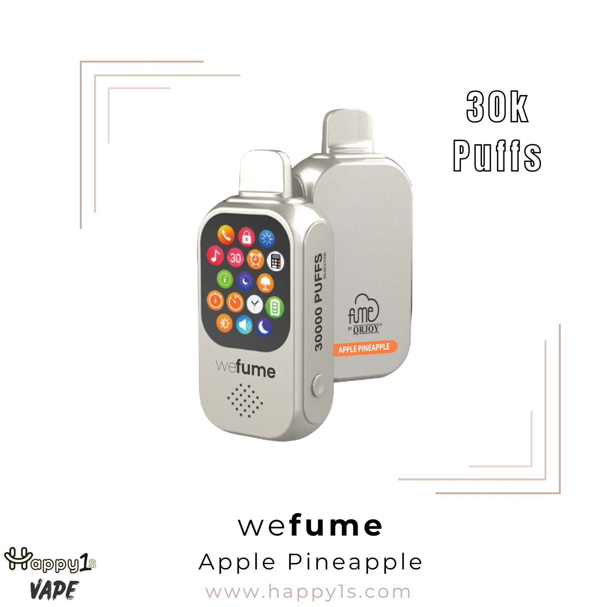 weFume 30,000 Puffs - Apple Pineapple