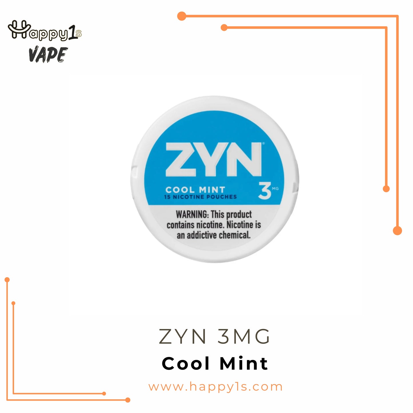 ZYN 3MG - All 3MG Pouches