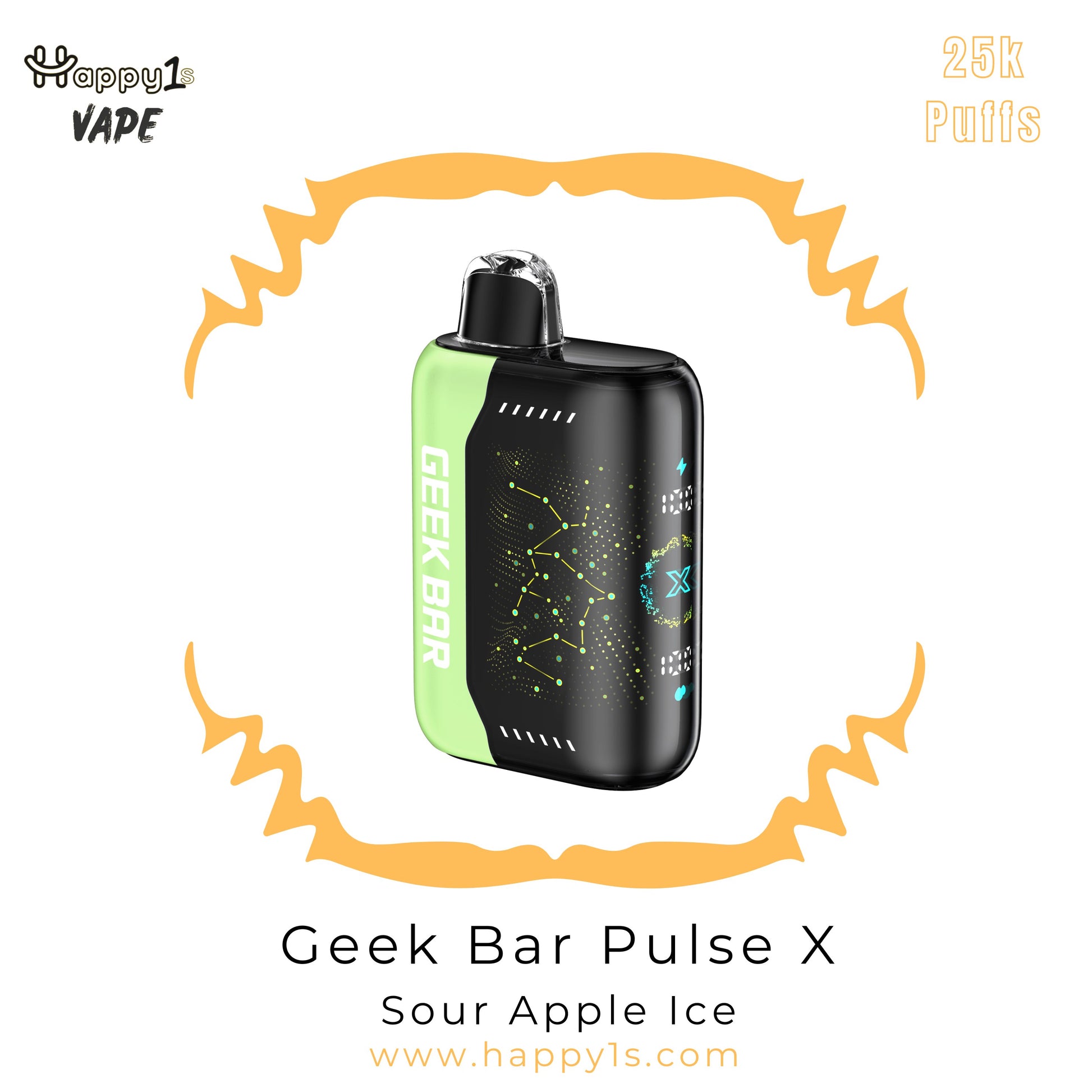 Geek Bar Pulse X 25000 - Sour Apple Ice