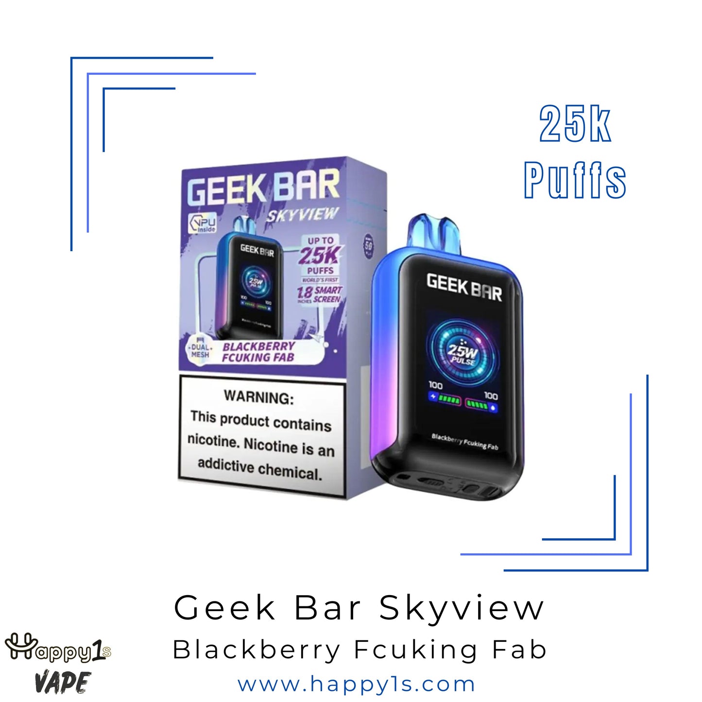 Geek Bar Skyview 25K - Blackberry Fcuking Fab