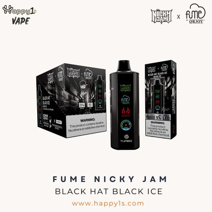 Fume Nicky Jam Black Hat Black Ice Packaging 