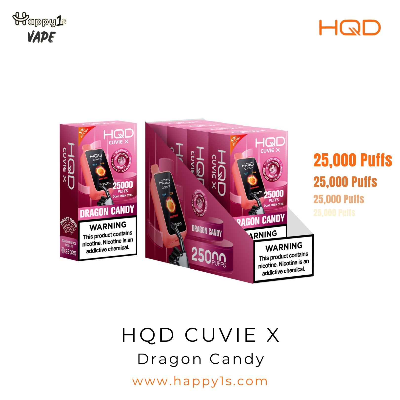 HQD Cuvie X 25000 - Dragon Candy