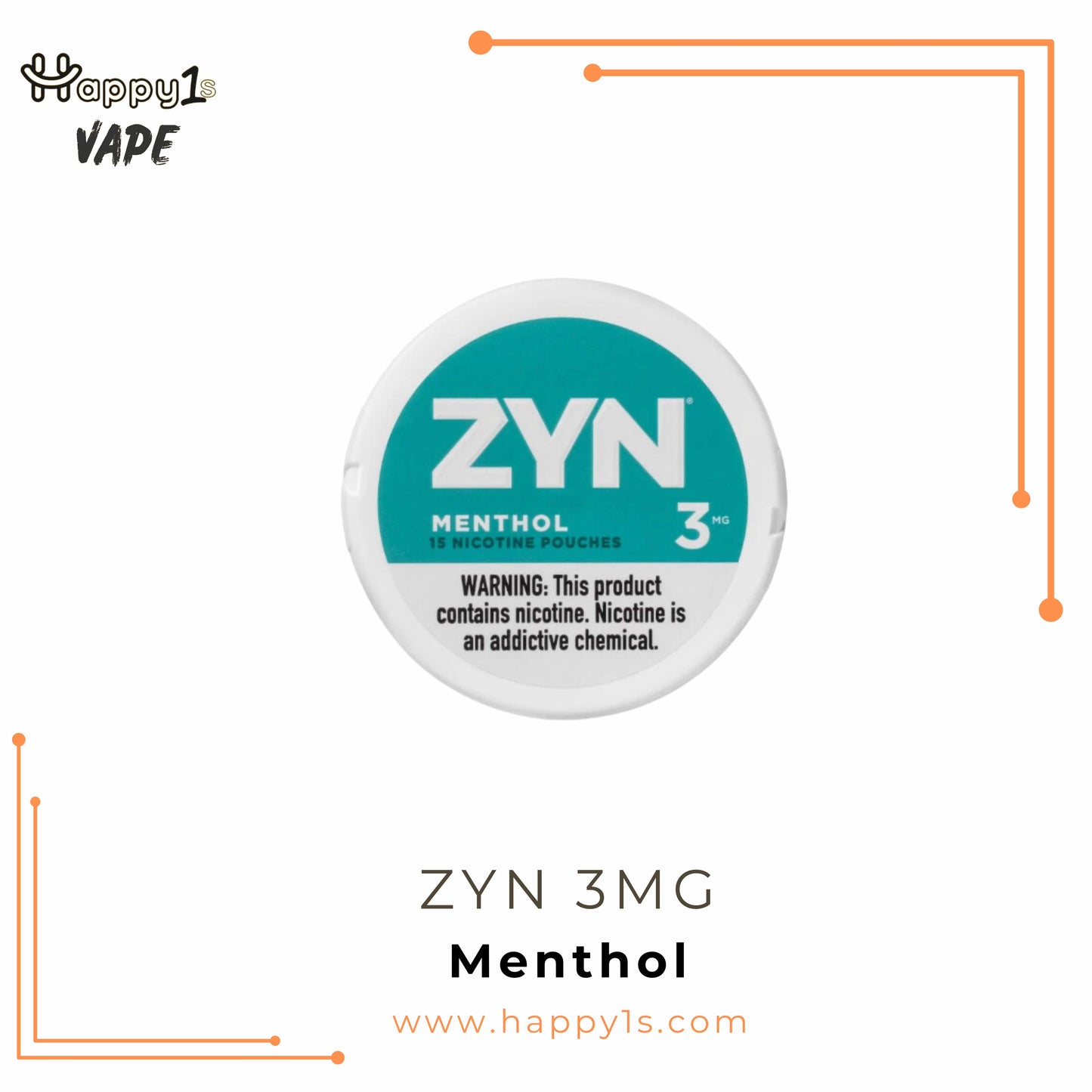 ZYN 3MG - All 3MG Pouches