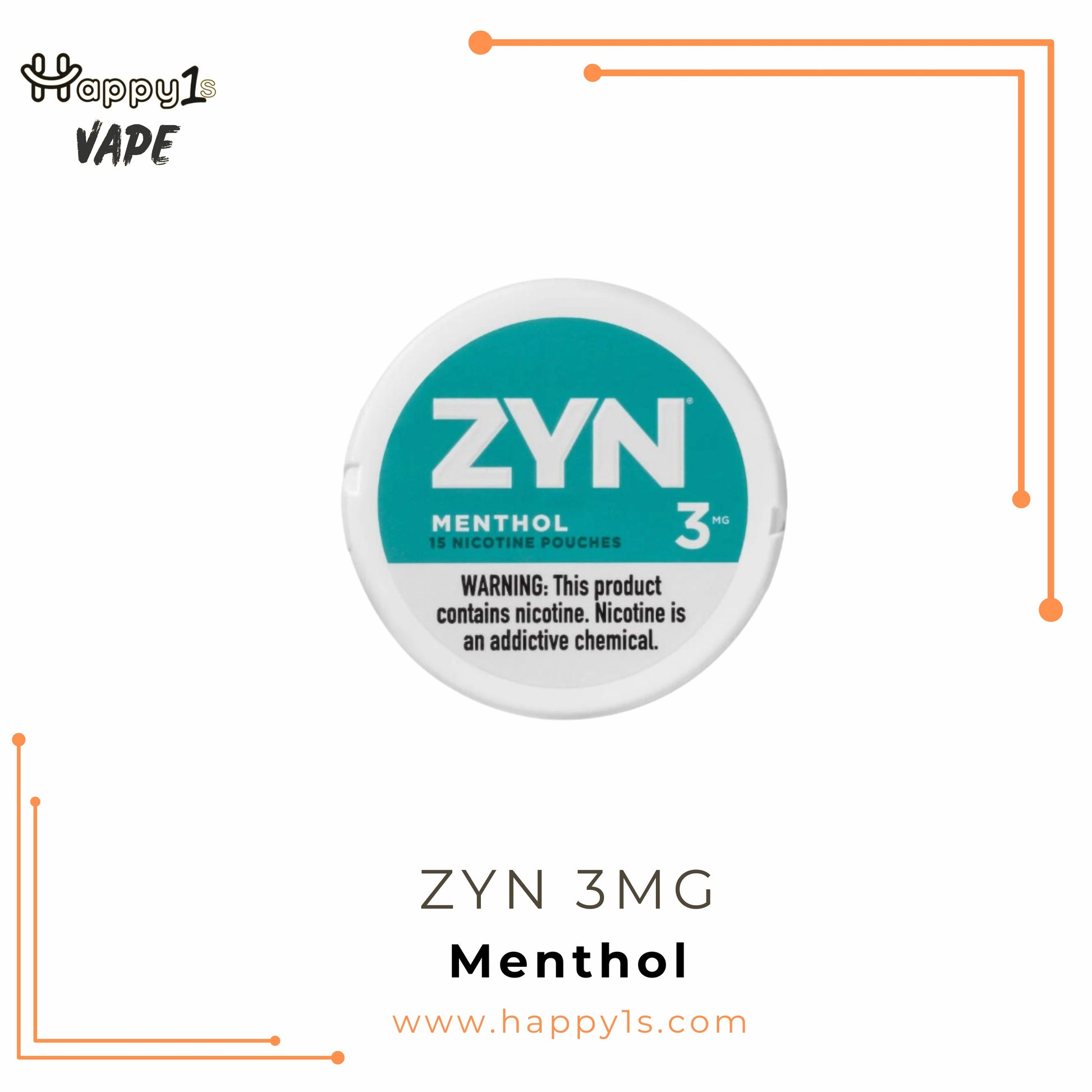 ZYN 3MG - All 3MG Pouches