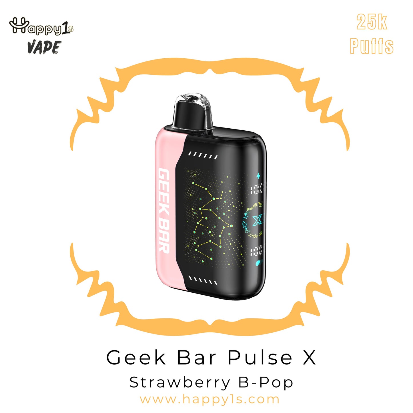 Geek Bar Pulse X 25000 - Strawberry B-Pop