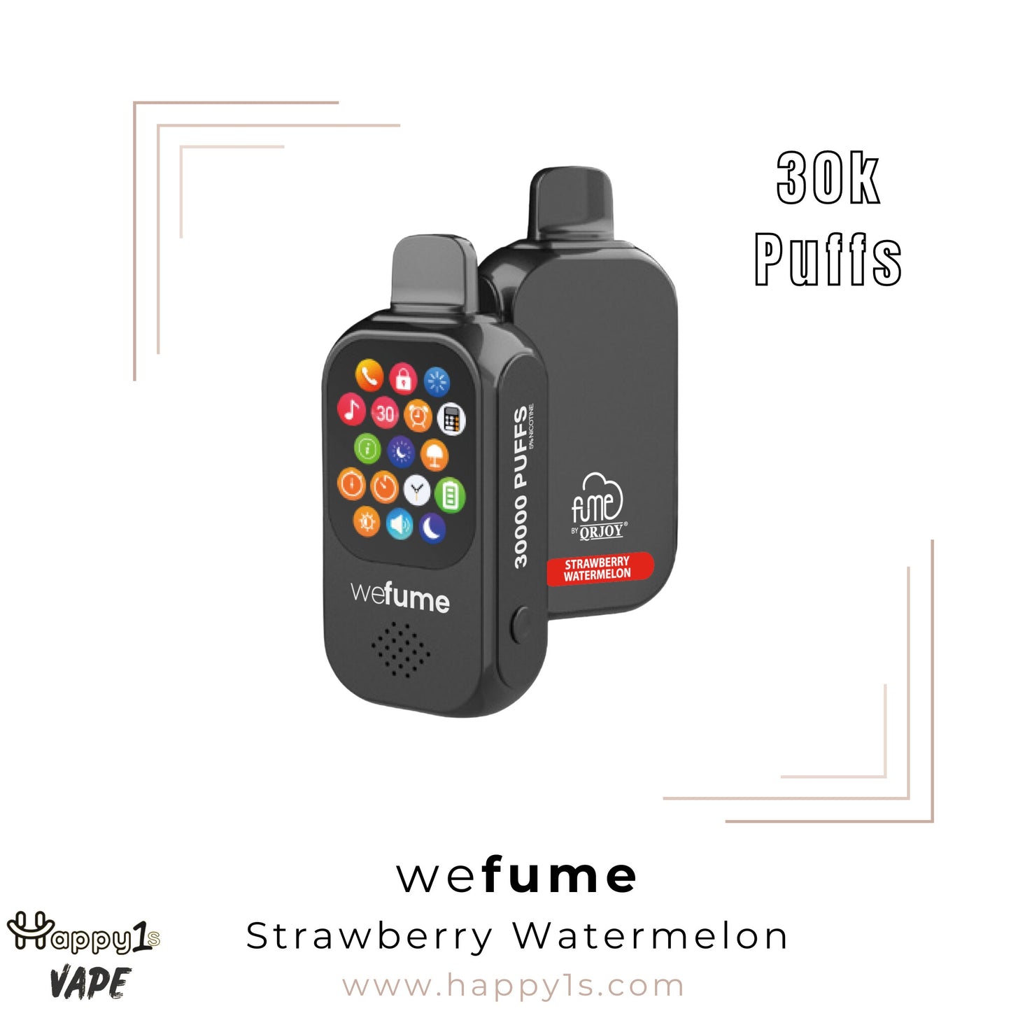 weFume 30,000 Puffs - Strawberry Watermelon