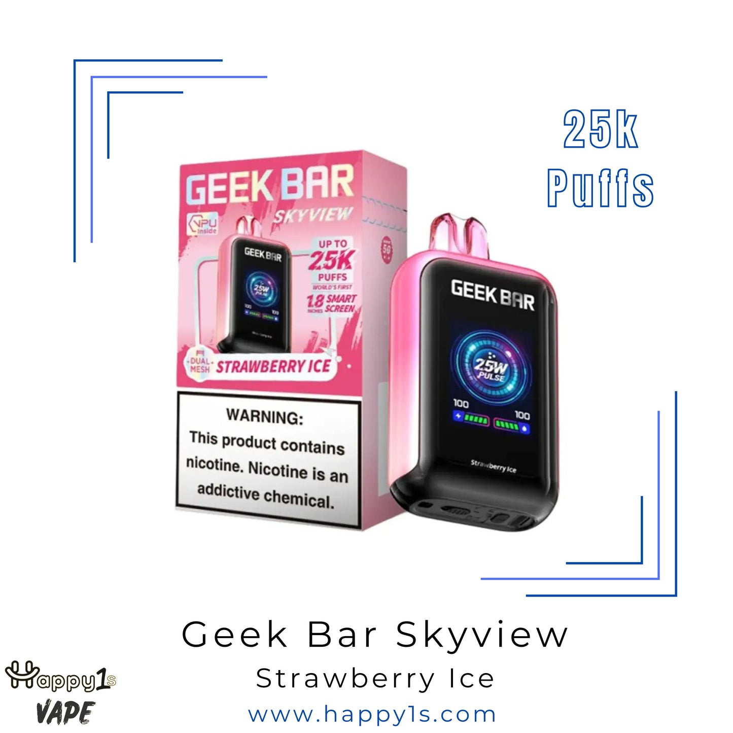 Geek Bar Skyview 25K - Strawberry Ice