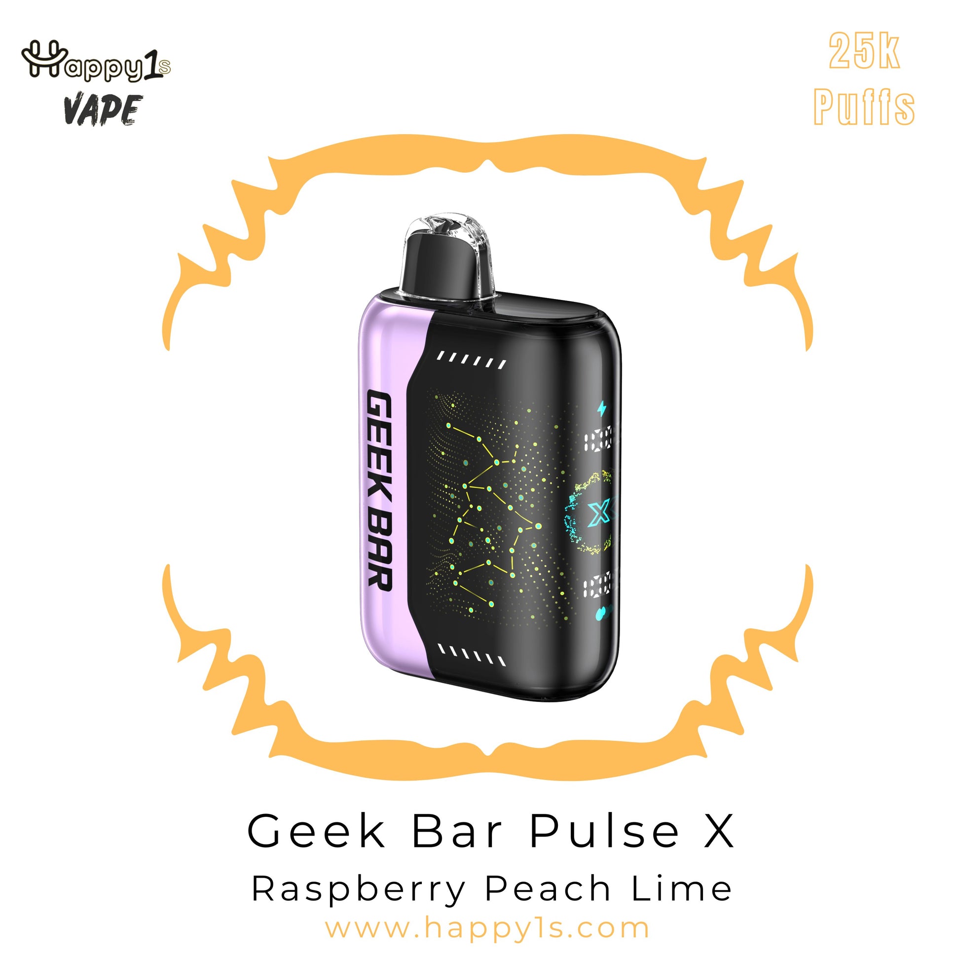 Geek Bar Pulse X 25000 - Raspberry Peach Lime