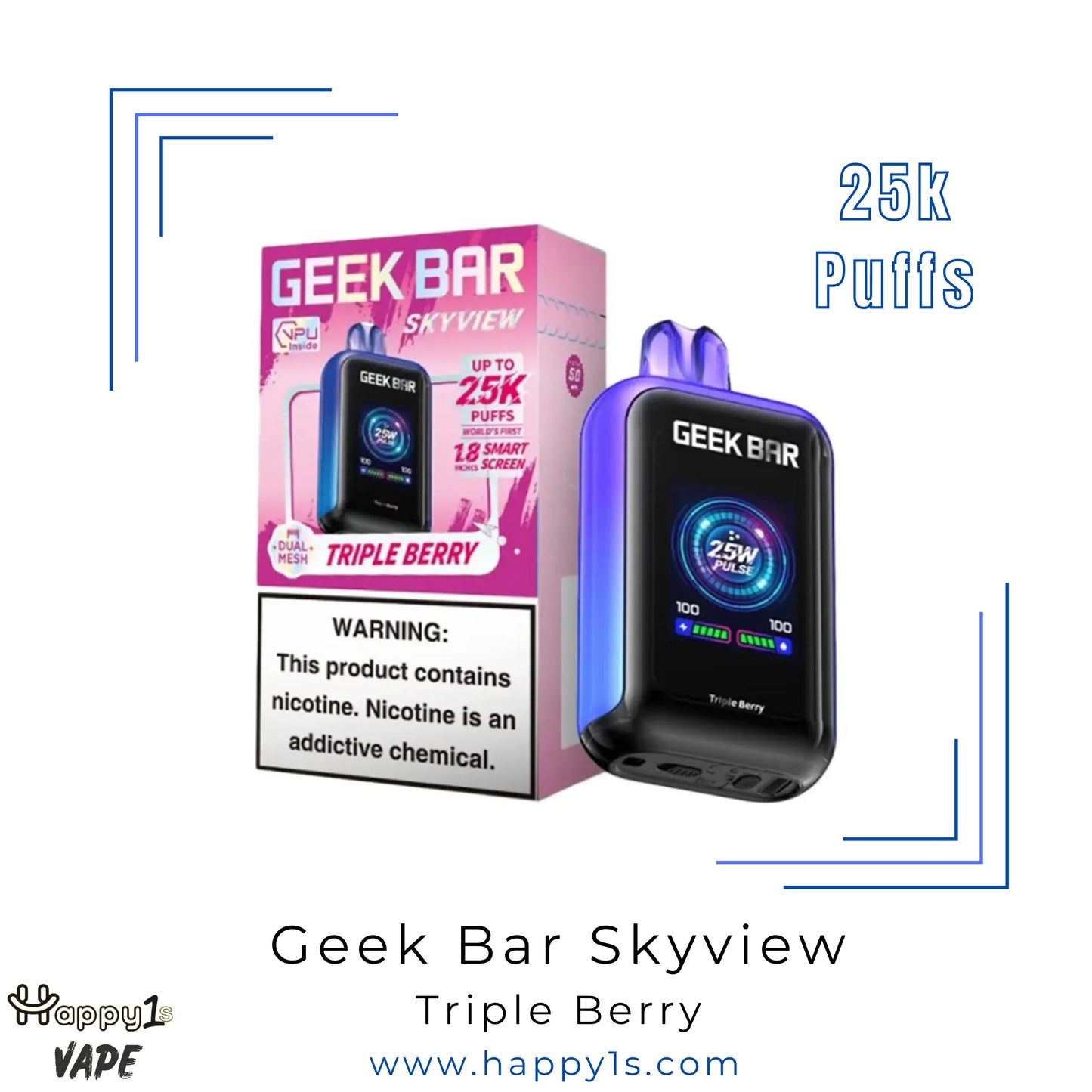 Geek Bar Skyview 25K - Triple Berry