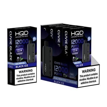 HQD Cuvie Glaze Black Ice 12,000 Puffs