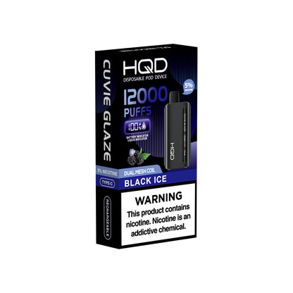 HQD Cuvie Glaze Black Ice 12,000 Puffs