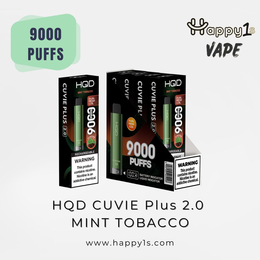 Cuvie Plus 2.0 NEW 9000 Puffs  - Mint Tabacco
