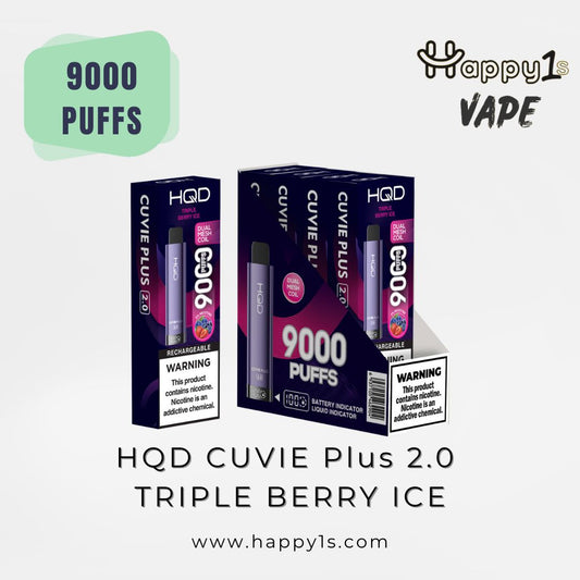 Cuvie Plus 2.0 NEW 9000 Puffs - Tripple Berry Ice 
