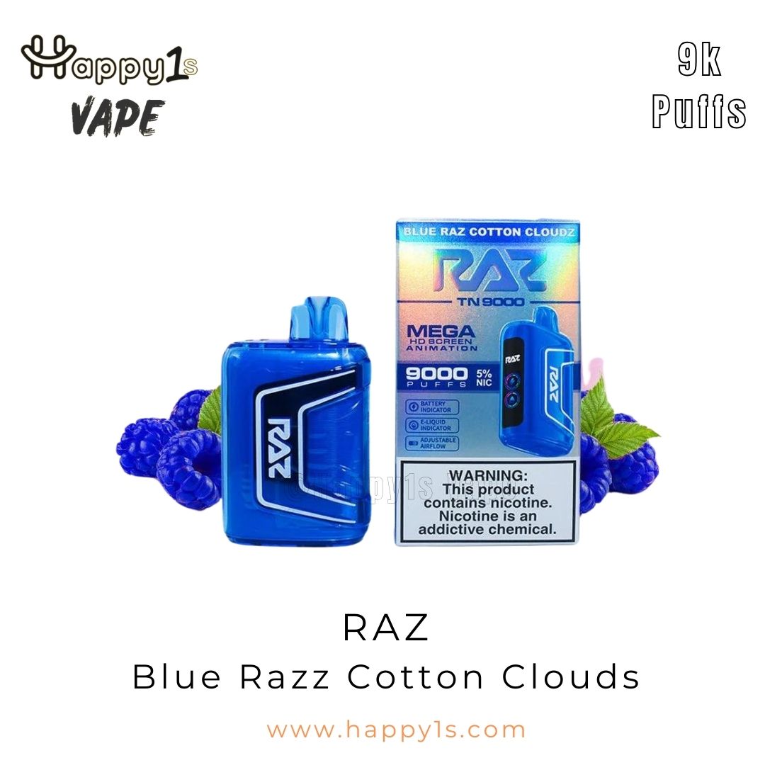 Raz Blue Razz Cotton Clouds Packaging