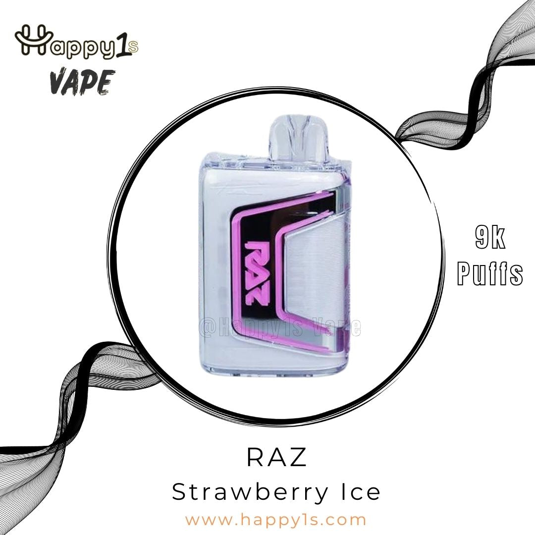 RAZ Vape TN9000 Disposable - Strawberry Ice – Happy1s Smoke Shop