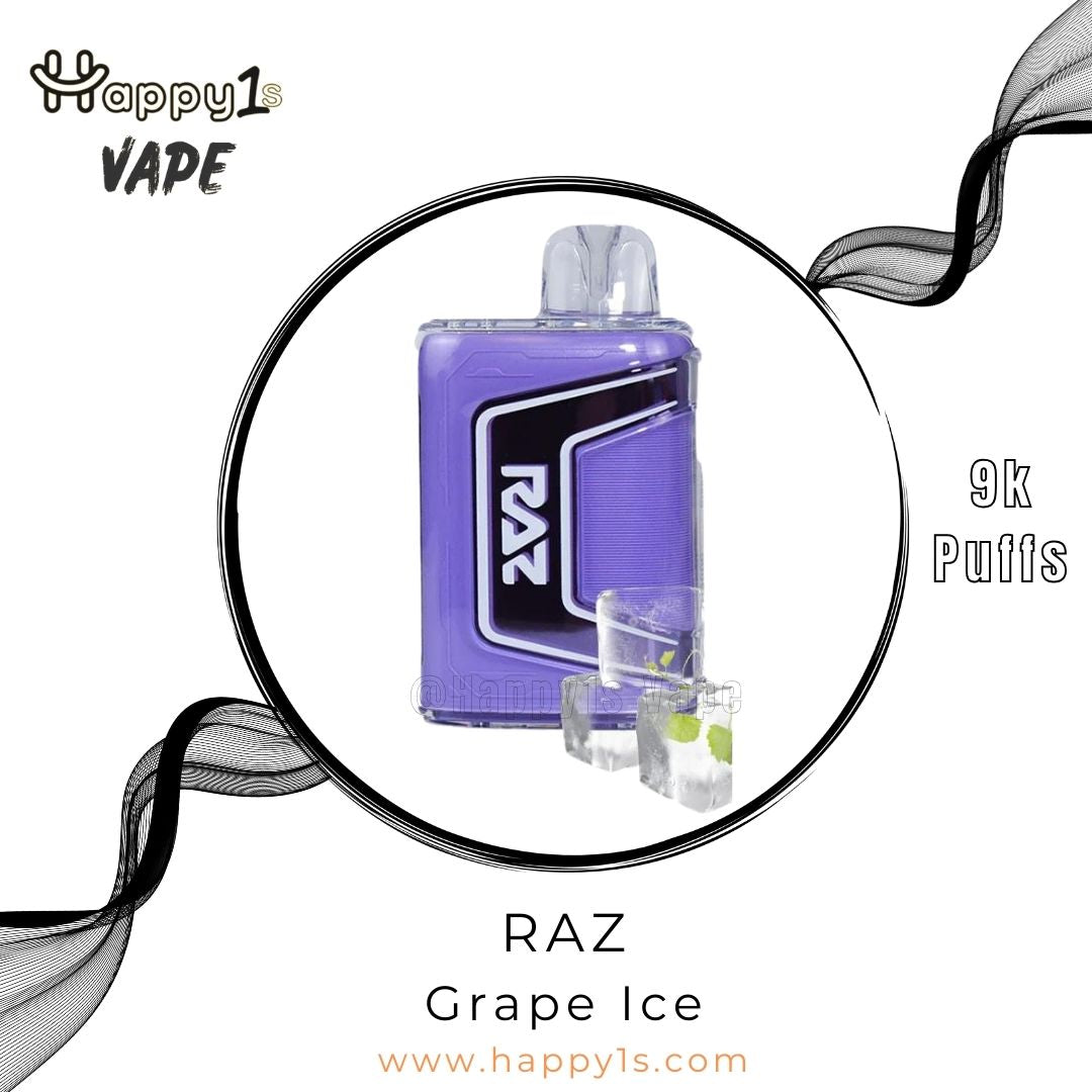 RAZ Vape TN9000 Disposable - Grape Ice – Happy1s Smoke Shop