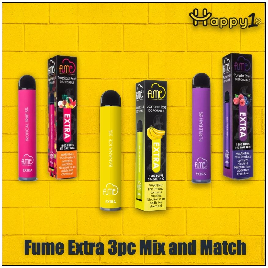 Fume Extra 3pc Mix and Match - Happy Ones 