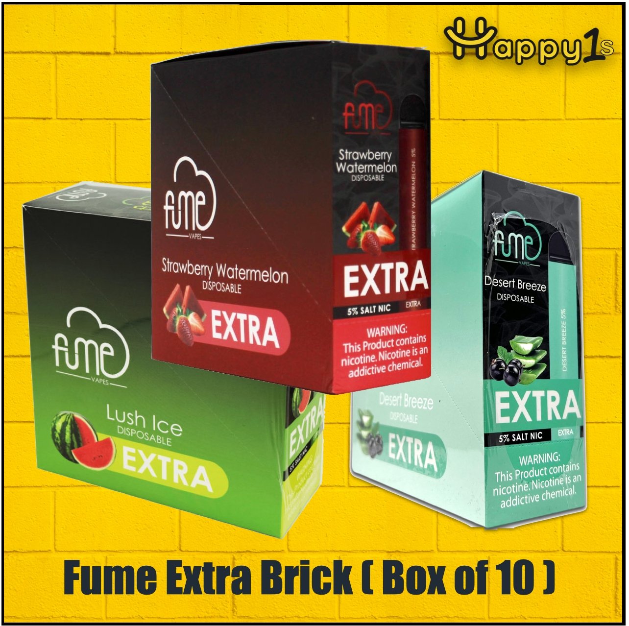 Fume Extra Retail Box of 10 - Happy Ones 