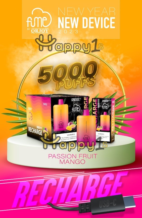 Fume Recharge 5000 puffs - NEW 2023 - Happy Ones 