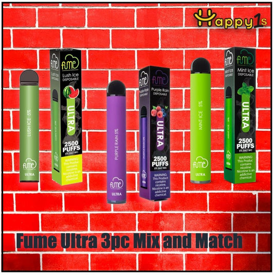 Fume Ultra 3pc Mix and Match - Happy Ones 