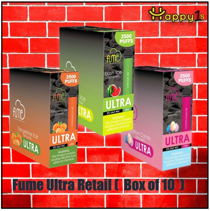 Fume Ultra Retail Box of 10 - Happy Ones 