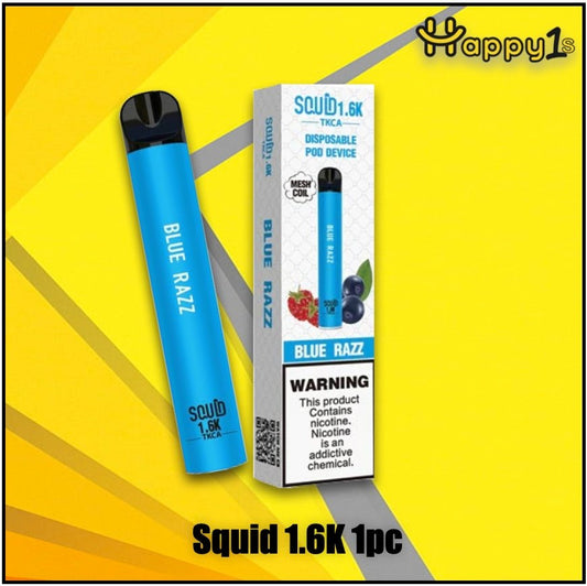 Squid 1.6K Disposable Vape Device - 1PC - Happy Ones 